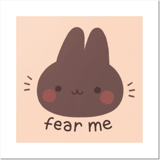 Fear Me Black Bunny Posters and Art